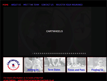 Tablet Screenshot of cartwheelspreschoolgym.co.uk